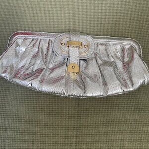Rafe New York Metallic Silver Clutch